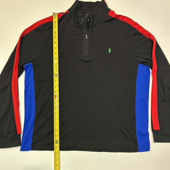 Polo Ralph Lauren Shirt Mens Size XL Pima Soft Touch Quarter Zip Pony - Picture 9 of 12